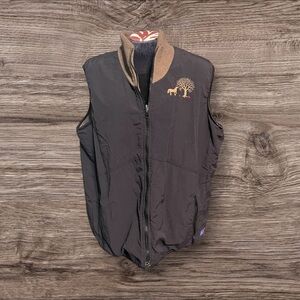 EQ Equestrian Horse Fleece Lined Vest Zip Front